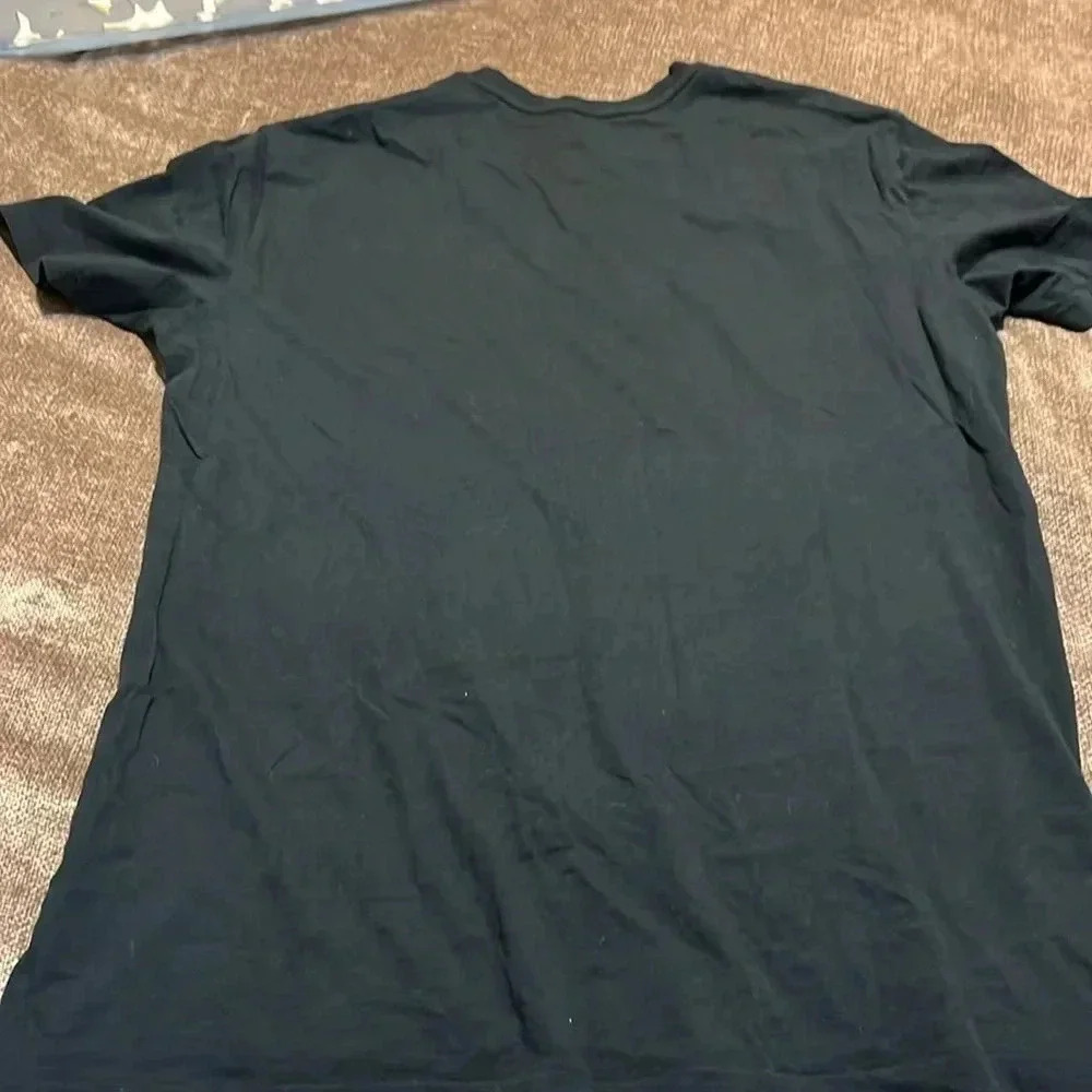 Armani Exchange Black Graphic T-Shirt - size medium - Picture 5 of 5